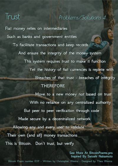 Bitcoin Poem 039 - Trust