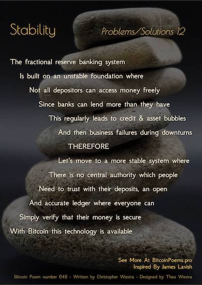 Bitcoin Poem 048 - Stability