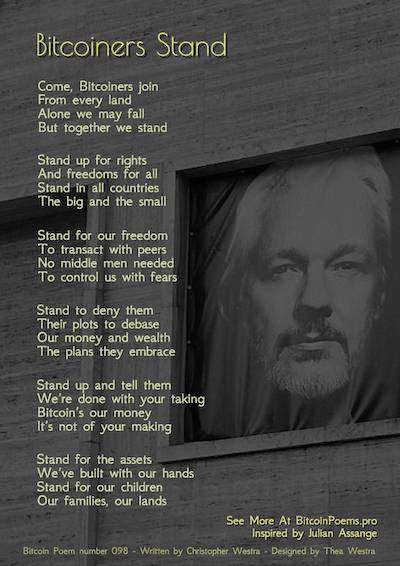 Bitcoin Poem 098 - Bitcoiners Stand