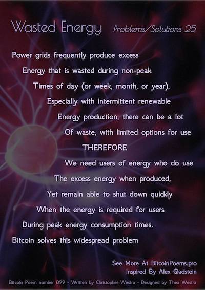 Bitcoin Poem 099 - Wasted Energy