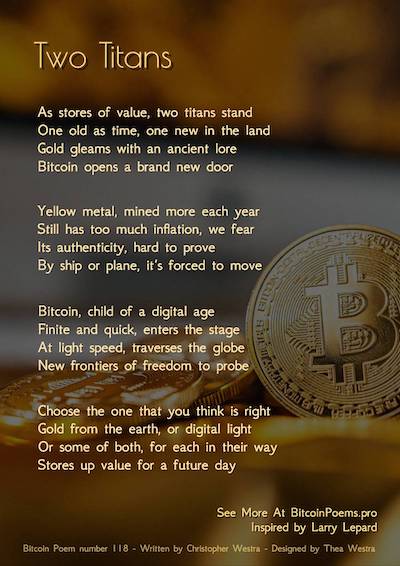 Bitcoin Poem 118 - Two Titans