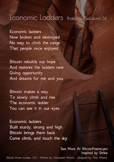 Bitcoin Poem 122 - Economic Ladders