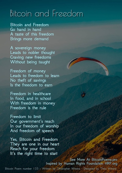 Bitcoin Poem 133 - Bitcoin and Freedom